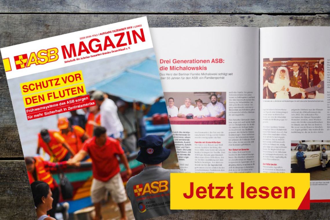 Hilfe vor Ort und weltweit: Das neue ASB Magazin ist da!